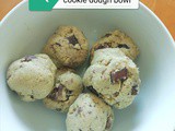 Protein yogurt cookie dough bowl