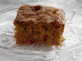 My Guest Post--Rhubarb Cake