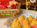 Mawa Modak Recipe | How to make Mawa Modak | Khoya Modak at home (Ganesh Chathurthi recipes)