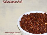 Nalla Karam Podi Recipe How to make Nalla Karam Podi