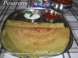 Pesarattu Recipe How to make Dosa with Green Gram Recipe Andhra Style Pesarattu Recipe Mung Bean Dosa
