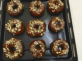 Nutella glazed doughnuts/ nutella donut/eggless donut