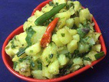 A Tasty Side Dish—scallions Curry/Onion Leaves Curry