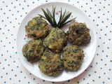Coriander Leaves Fritters/Cilantro Fritters/Dhonepatar Bora