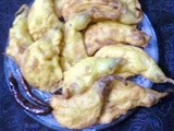 Delicious Snacks  -  Bok Phool Fritters / Bengali Bok Phool Bhaja
