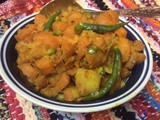 Quick Side Dish For Roti,Paratha/Potato-Pumpkin Curry