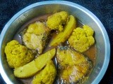 Rohu Fish With Potato And Cauliflower/Rui Mach With Phulkopi