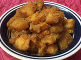 Side Dish For Lunch/Dinner —–Taro Root Fry(Man Kochu Bhaji)