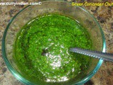 Green Coriander Chutney /Hari chutney