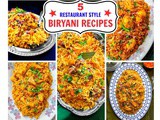 5 Restaurant Style Biryani Recipes (Step by Step Guide)