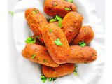 Bread Roll Recipe – Indian Potato Croquette (Fried + Air Fryer)