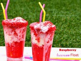 Raspberry icecream float