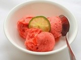 Waste Not, Want Not: Strawberry Lime Sorbet