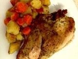 Rainy Day Meal: Baked Chicken Breast, Carrots and Potatoes