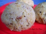 Vadakki Mudde :  rice mudde / Steamed & Spiced rice balls