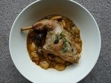 Braised Rabbit With Cider, Mustard and Prunes