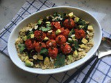 Coconut Quinoa with Black Beans, Kale and Blistered Tomatoes