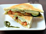 Grilled Vegetable Sandwich Recipe, Easy Indian Evening Snacks