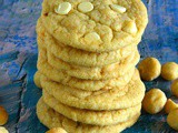 Eggless White Chocolate Macadamia Cookies