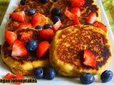 Vegan Johnny Cakes aka Cornmeal Pancakes