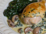 Creamy Mushroom and Spinach Stuffed Chicken