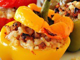 Roasted Stuffed Bell Peppers