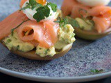 Smoked Salmon and Avocado Eggs Royale