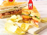 Club sandwich gerookte kip