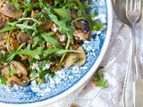 Spelt champignons rucola salade recept