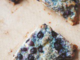 Blueberry scones for two