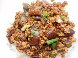 Chinese stir fried eggplant with ground pork (魚香茄子)