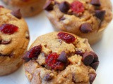 Cranberry chocolate chip muffins