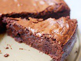 Gooey brownie pie