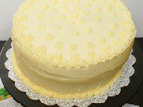 Lemon cake with lemon buttercream
