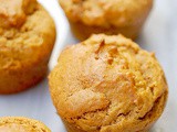 One bowl banana cookie butter muffins