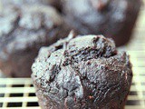 One bowl whole wheat double chocolate chip pumpkin muffins
