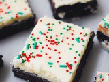 Peppermint frosted brownies