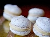 White chocolate macarons and a cookbook giveaway