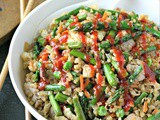 Chicken and Asparagus Cauliflower Fried Rice