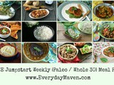 Free Jump Start {Paleo and Whole30} Weekly Meal Plan