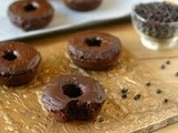 Paleo Chocolate Chip Doughnuts with Chocolate Glaze {Nut Free}