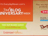 Reader Survey and 3 Giveaways for my Blog-Anniversary