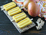 Spiced Mango Popsicles with Ginger