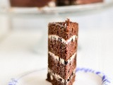 Layer Cake Love: Four layer chocolate cake with oreo cream filling