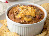 Cheesy Beef and Bean Crockpot Dip Everyone Will Love