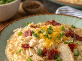 Crockpot Creamy Crack Chicken and Rice | Slow Cooker Crack Chicken and Rice Recipe