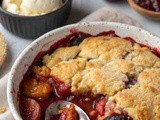 Crockpot Plum Cobbler – The Best Slow Cooker Dessert | Easy Dump and Bake Cobbler Recipe