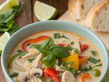 Easy Crockpot Thai Coconut Chicken Soup Recipe | Hearty & Flavorful Chicken Soup in Slow Cooker