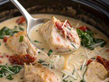 Easy Crockpot Tuscan Chicken Recipe | Slow Cooker Tuscan Chicken Recipe