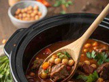 Easy Slow Cooker Beef and Chickpea Stew Recipe | Hearty Crockpot Beef Stew for Busy Families